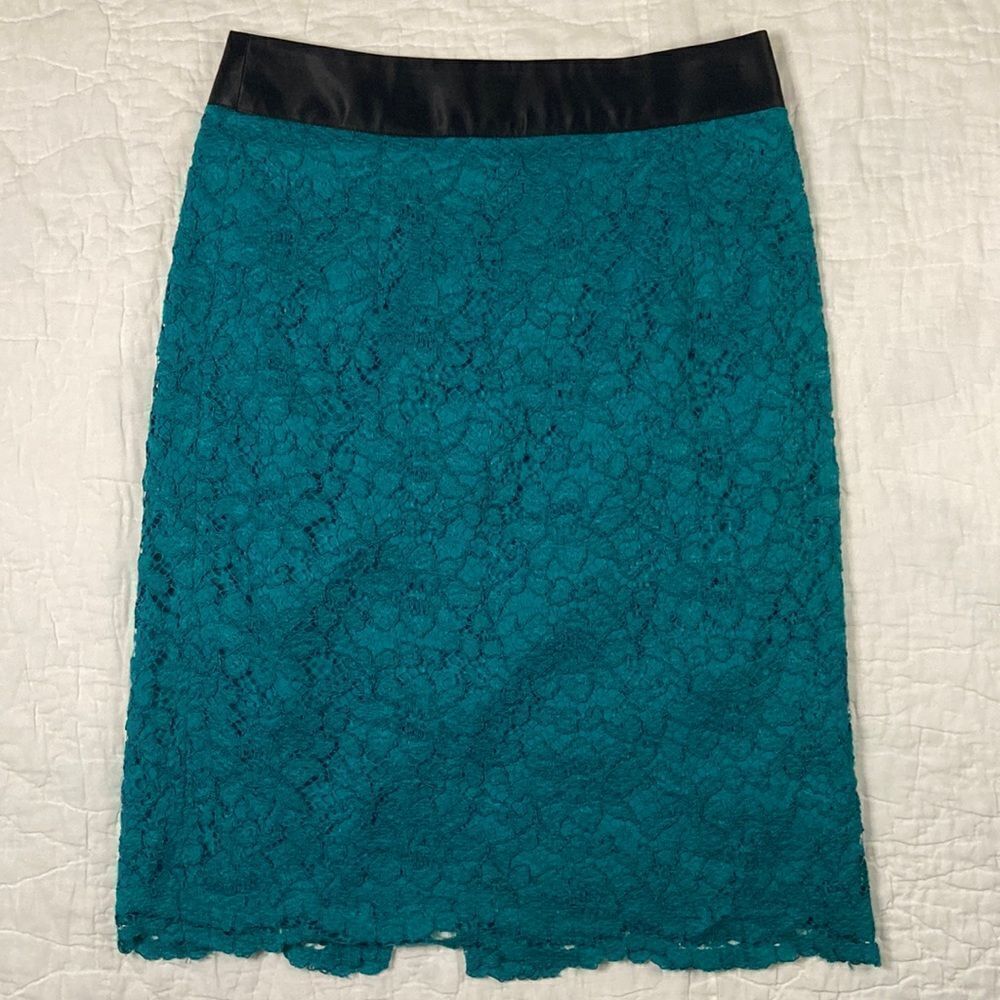 L’Wren Scott for Banana Republic Blue Lace Skirt size 0